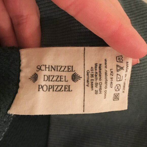 NAKETANO Green Hoodie Squirrel Size S - Picture 5 of 5